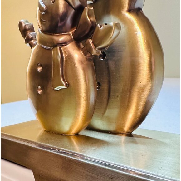 Snowman Stocking holder Christmas holiday snowman stocking hanger decoration - Picture 10 of 11